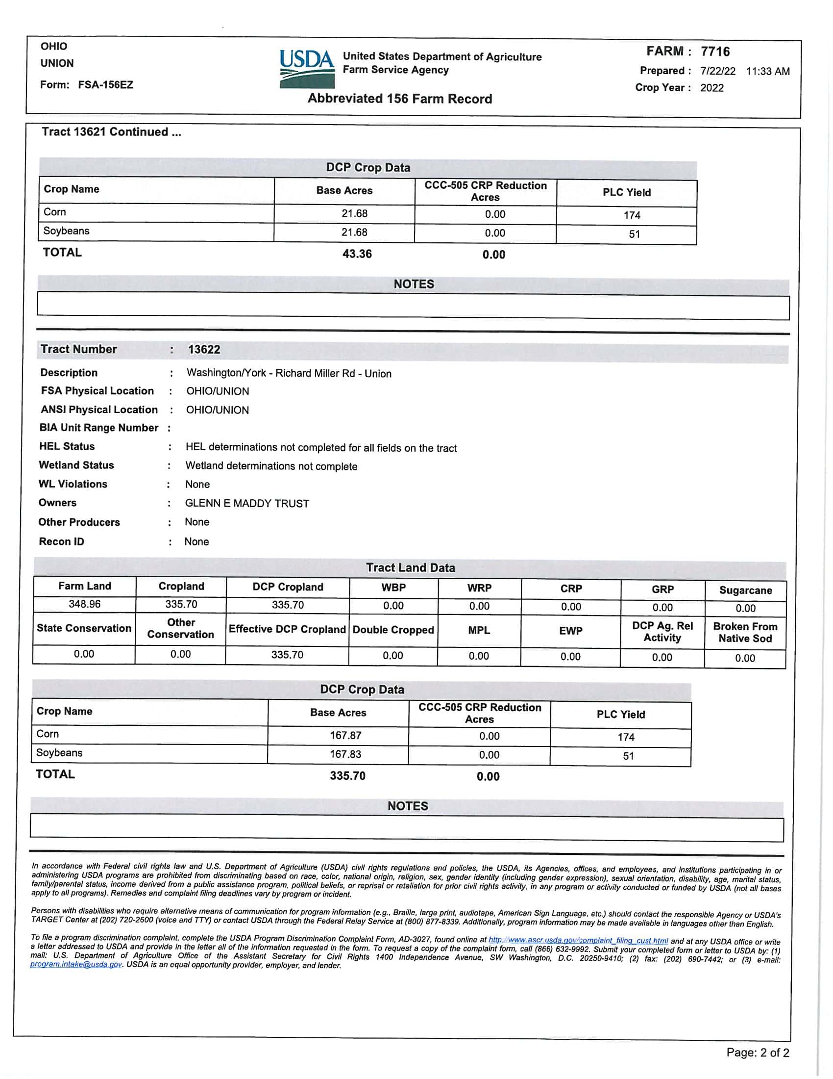 762+/- Acre Ohio Farmland Auction