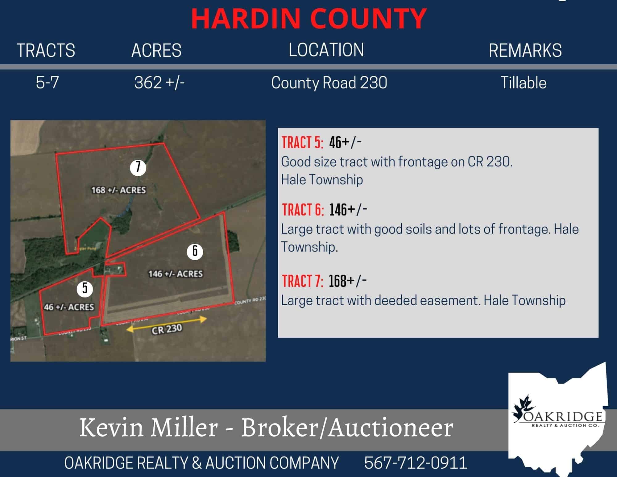 762+/- Acre Ohio Farmland Auction