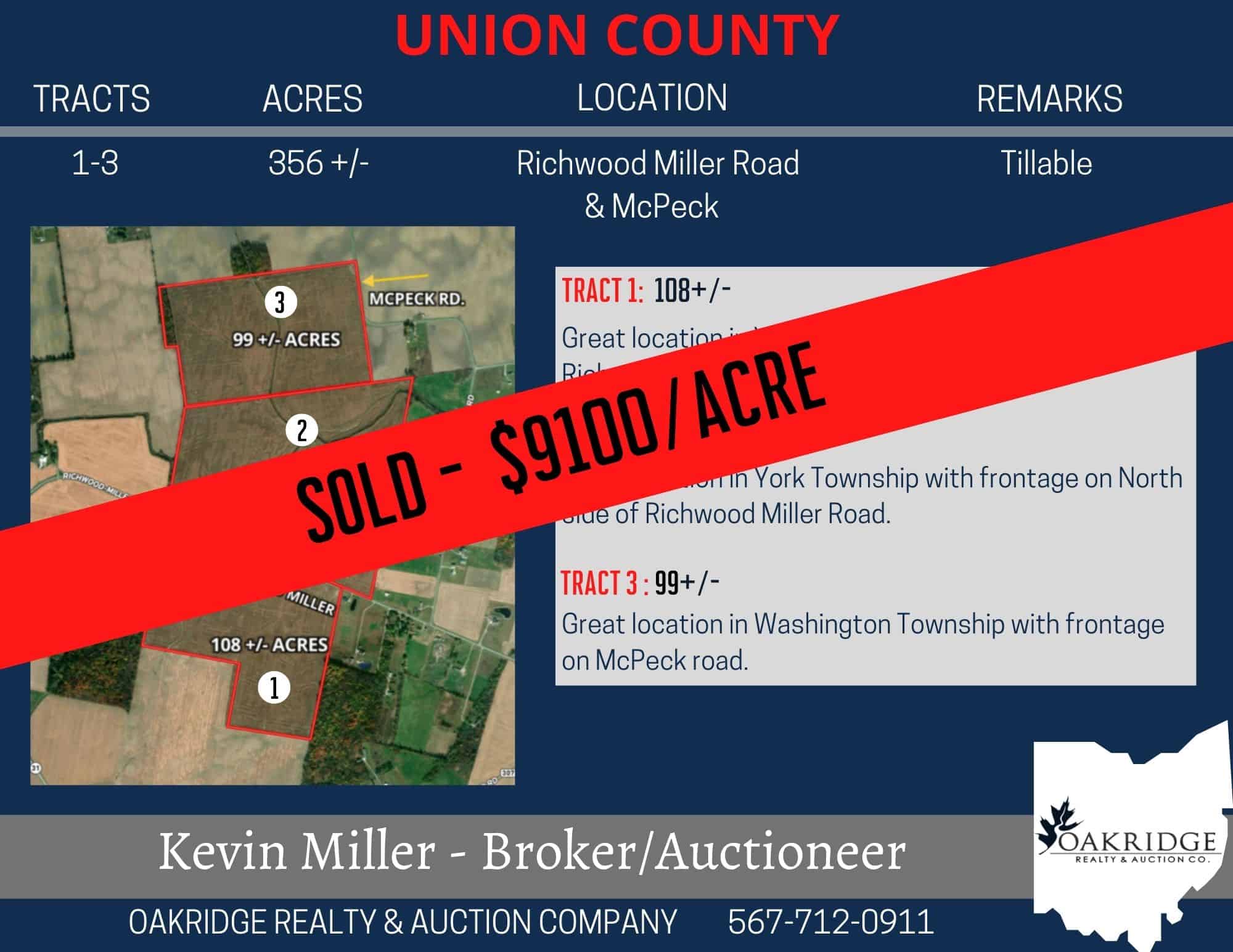 762+/- Acre Ohio Farmland Auction