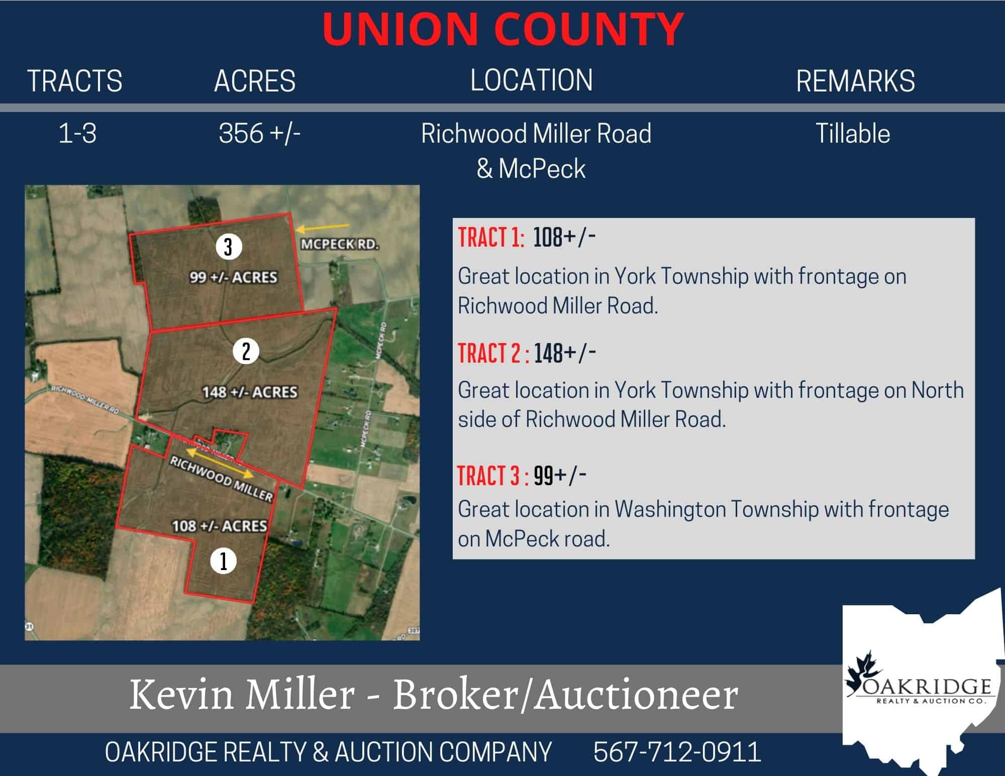 762+/- Acre Ohio Farmland Auction