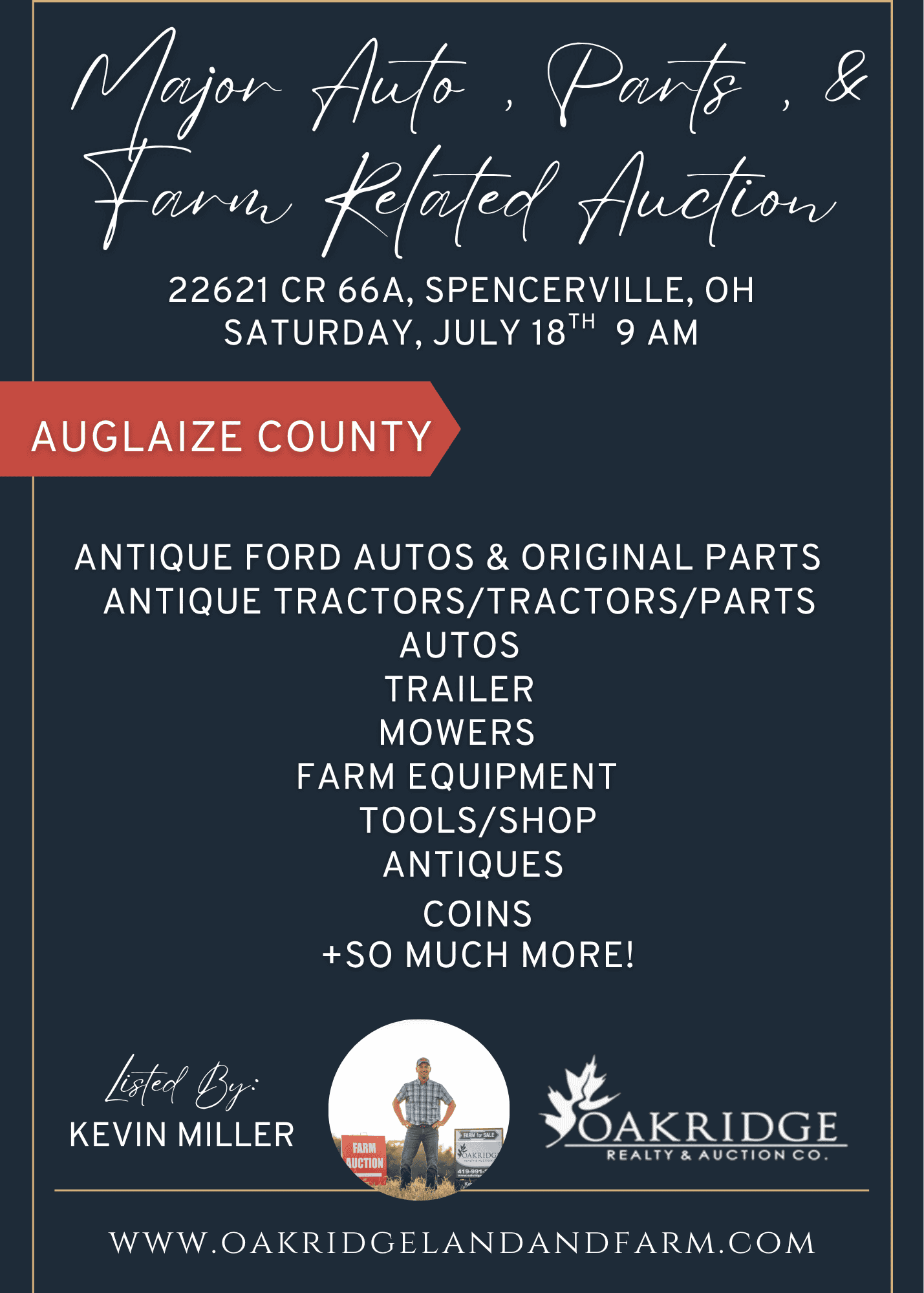 Major Auto, Parts, & Farm Related Auction